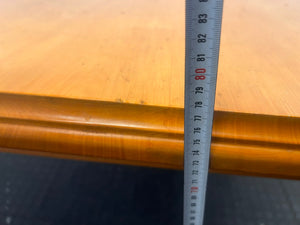 Wooden Light Oak Six Seater Dining Table with Turned Legs (1.1m x 1.78m) - REDUCED