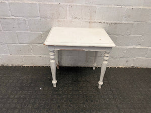 White Wooden Bedside Table - REDUCED