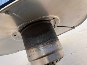 Silver Elva Outdoor Gas Heater - PRICE DROP