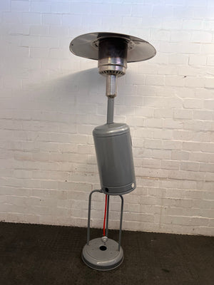 Silver Elva Outdoor Gas Heater - PRICE DROP