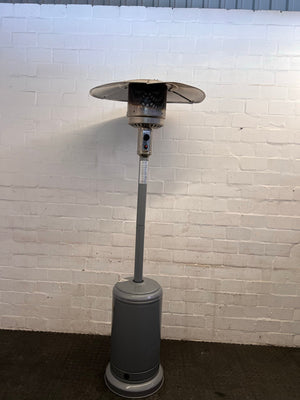 Silver Elva Outdoor Gas Heater - PRICE DROP