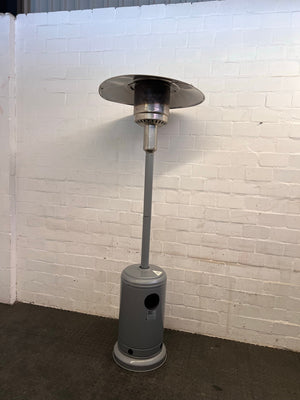 Silver Elva Outdoor Gas Heater - PRICE DROP