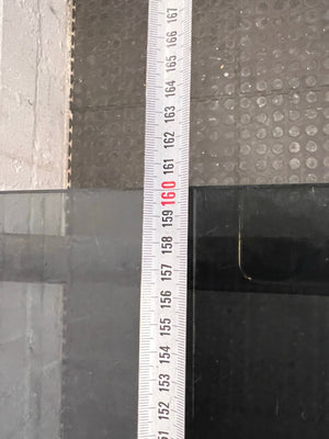 Large Glass Top Outdoor Table (Slightly Rusted)