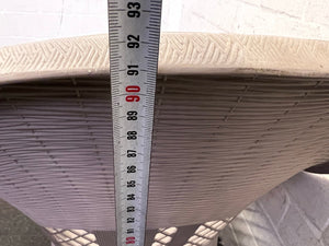 White Wicker Outdoor Chair