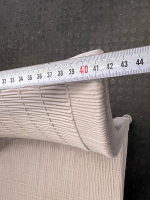 White Wicker Outdoor Chair