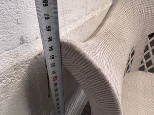 White Wicker Outdoor Chair