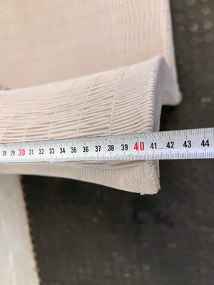 White Wicker Outdoor Chair (Missing Leg)