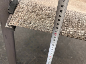 Grey Metal Framed Patio Chair