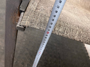 Grey Metal Framed Patio Chair (Some Tears in Material)