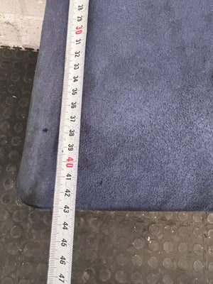 Wooden Blue Cushioned Dining Chair (Slight Damage/Crack In Wood) - PRICE DROP