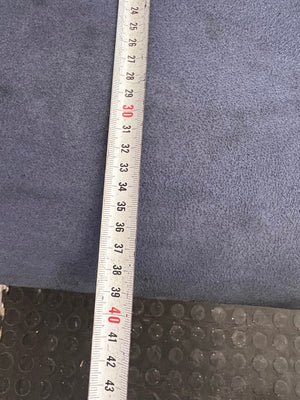 Wooden Blue Cushioned Dining Chair (Slight Damage/Crack In Wood) - PRICE DROP