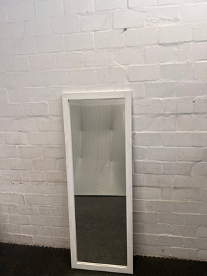 White Framed Mirror (158cm x 56cm)