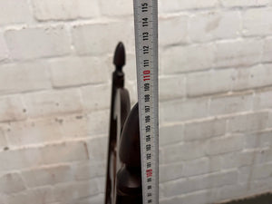 Wooden Dining Chair with Mustard Fabric Seat - PRICE DROP