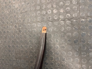 Oval Shaped Dark Wood Dining Table (Missing Glide) - REDUCED