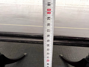 Oval Shaped Dark Wood Dining Table (Missing Glide) - REDUCED