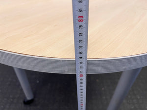 Round Office Side Table on Wheels - PRICE DROP