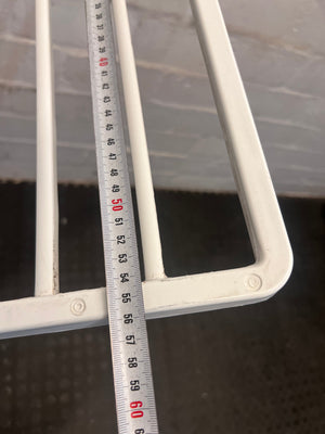 Blue and White Folding Laundry Rack