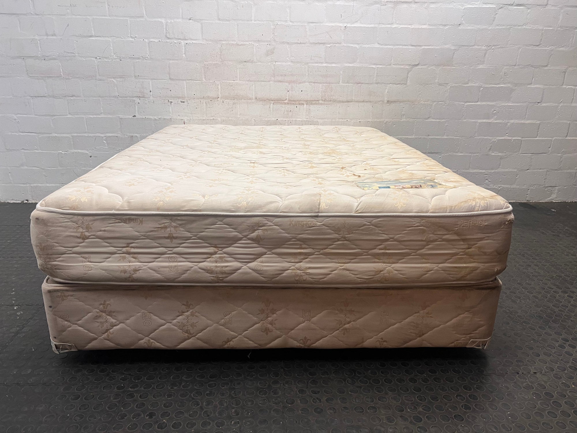 Double Bed with Base - Fabric Wear