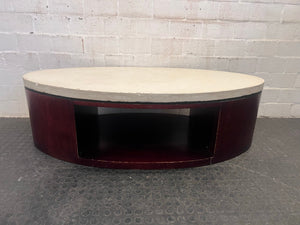 Mahogany Limestone Coffee Table - REDUCED - PRICE DROP