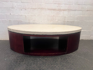 Mahogany Limestone Coffee Table - REDUCED - PRICE DROP