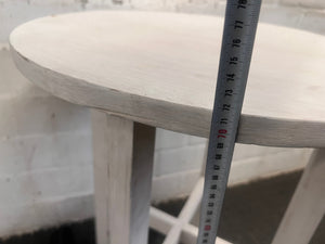 White Straight Legged Side Table