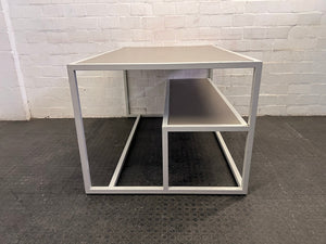 Heavy Steel Table With Storage Shelf