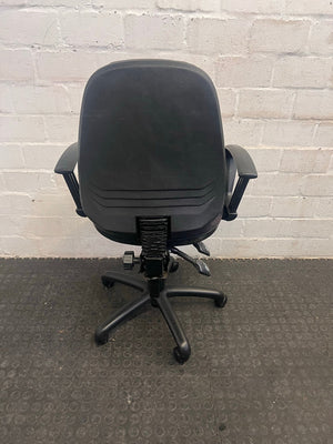 Mid Back Office Chair On Wheels (With Arms)