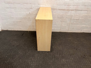 Cubed Light Oak Small Bookshelf 90 by 30 by 80
