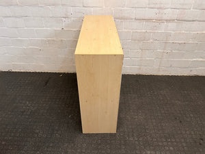 Cubed Light Oak Small Bookshelf 90 by 30 by 80