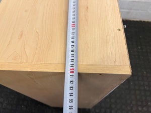 Cubed Light Oak Small Bookshelf 90 by 30 by 80