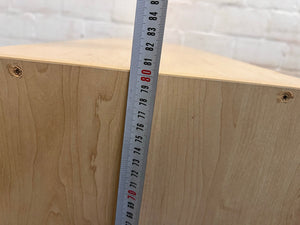 Cubed Light Oak Small Bookshelf 90 by 30 by 80