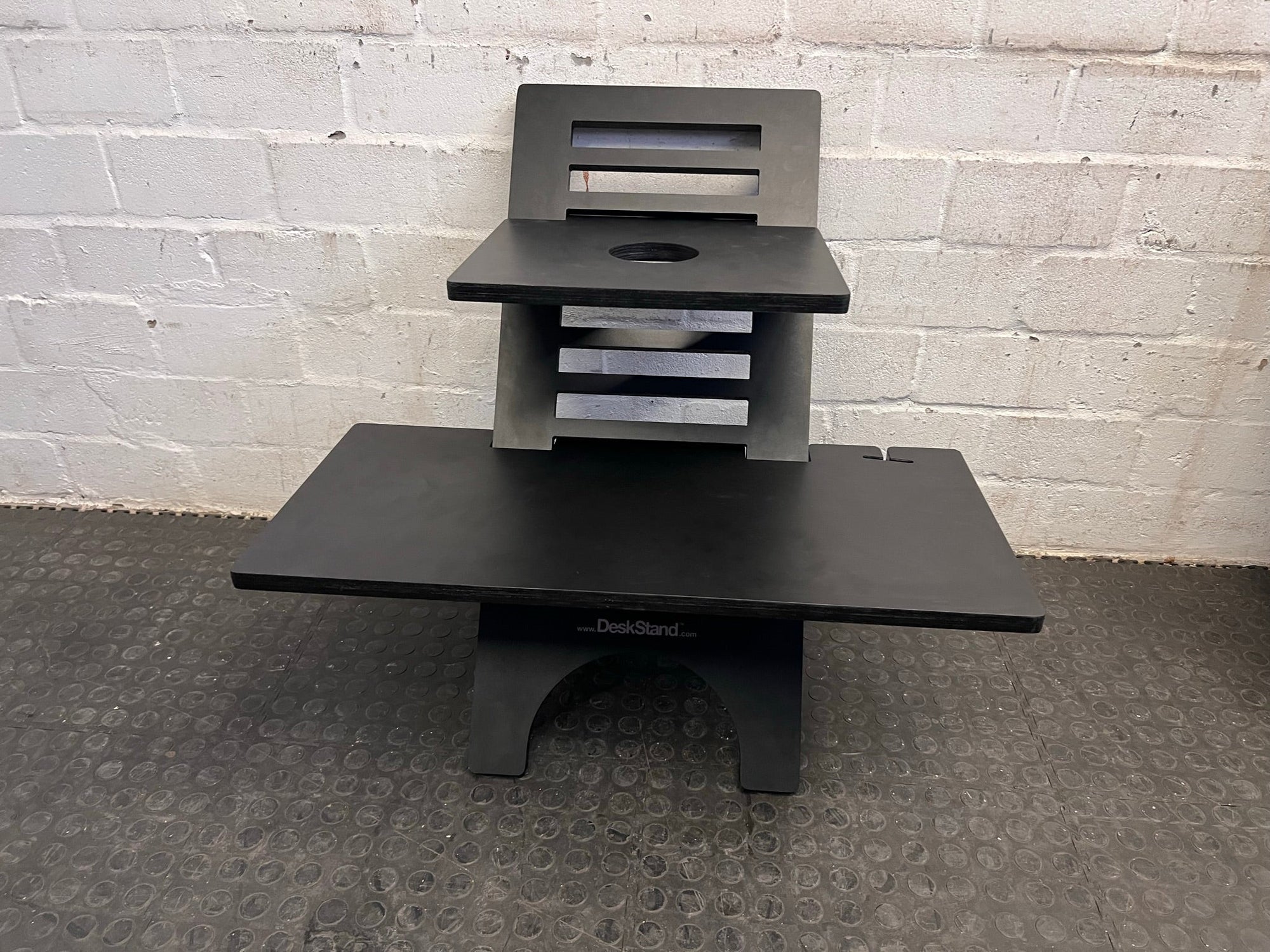 DeskStand Black Plywood Laptop Stand