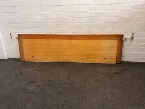 Wooden Headboard with Lamp Holders (267cm x 73cm) - REDUCED