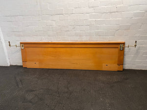 Wooden Headboard with Lamp Holders (267cm x 73cm) - REDUCED