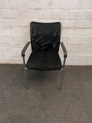 Black Mesh Back Visitors Chair - PRICE DROP