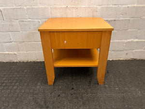 Wooden One Drawer Side Table (52cm  x 42cm)