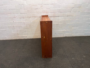Brown Wooden Two Tier Bookshelf - REDUCED
