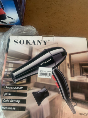 2200W Sokany Professional Hair Dryer SK-2200 - WORKING COMPLETELY - REDUCED