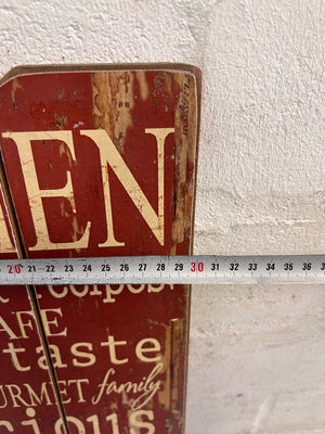 Red Kitchen Wall Board