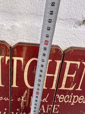 Red Kitchen Wall Board