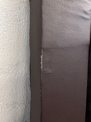 Black Leather Double Headboard (some damage) - REDUCED