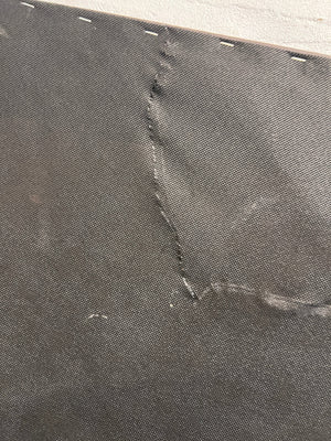 Black Leather Double Headboard (some damage) - REDUCED