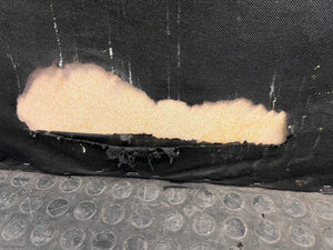 Black Leather Double Headboard (some damage) - REDUCED