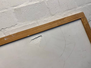 Grey Wooden Framed Notice Board (Cracked) 2.8 x 1.6m - REDUCED