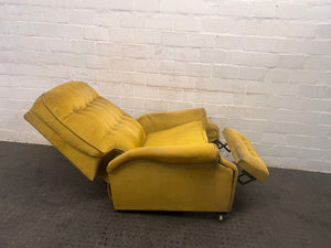 Mustard One Seater Recliner