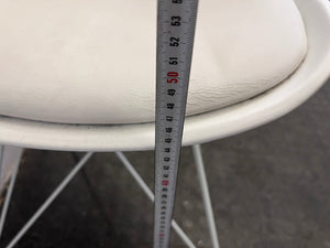 White Mid-Back Dining Chair with Plush Seat - PRICE DROP