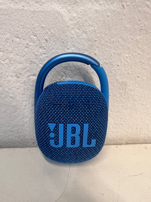 Nearly New JBL Clip 4 Eco Portable Waterproof Bluetooth Speaker - Blue -