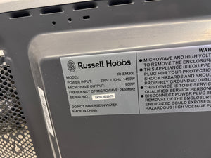 Black and Silver Russel Hobbs Microwave