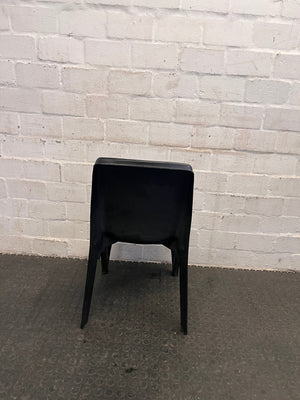 Black Plastic Solid Outdoor Chair