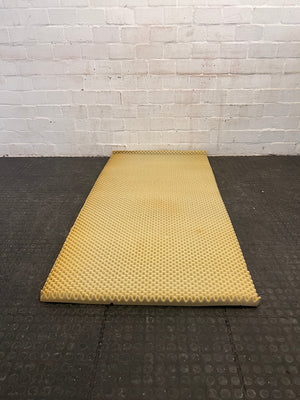 Single Convoluted Egg Box Single Mattress Topper (Stained) - 2ndhandwarehouse.com